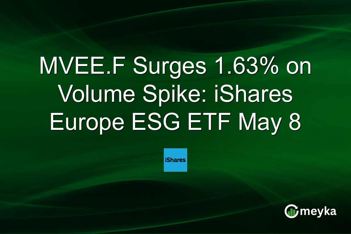 MVEE.F Surges 1.63% on Volume Spike: iShares Europe ESG ETF May 8