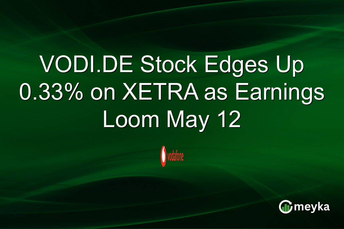 VODI.DE Stock Edges Up 0.33% on XETRA as Earnings Loom May 12