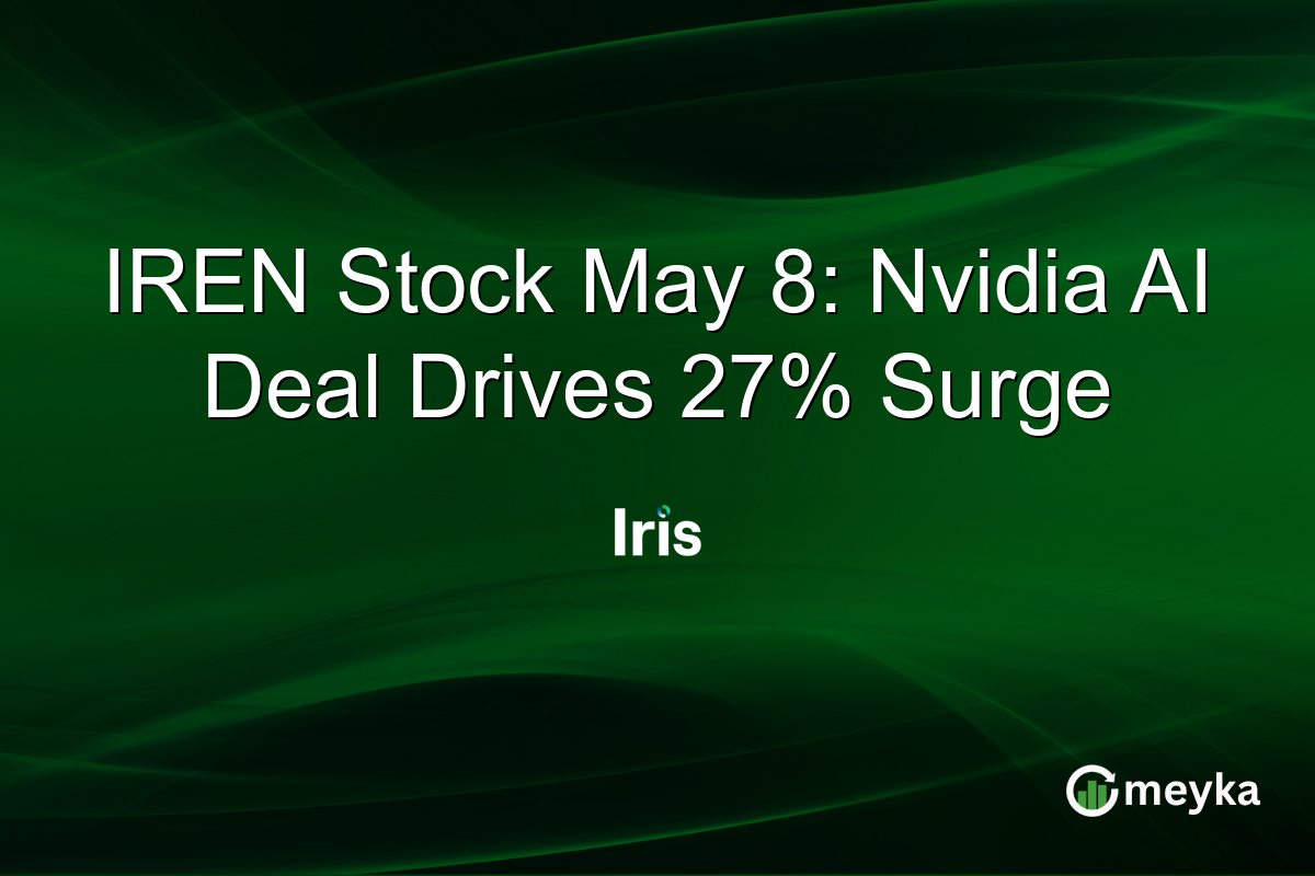 IREN Stock May 8: Nvidia AI Deal Drives 27% Surge