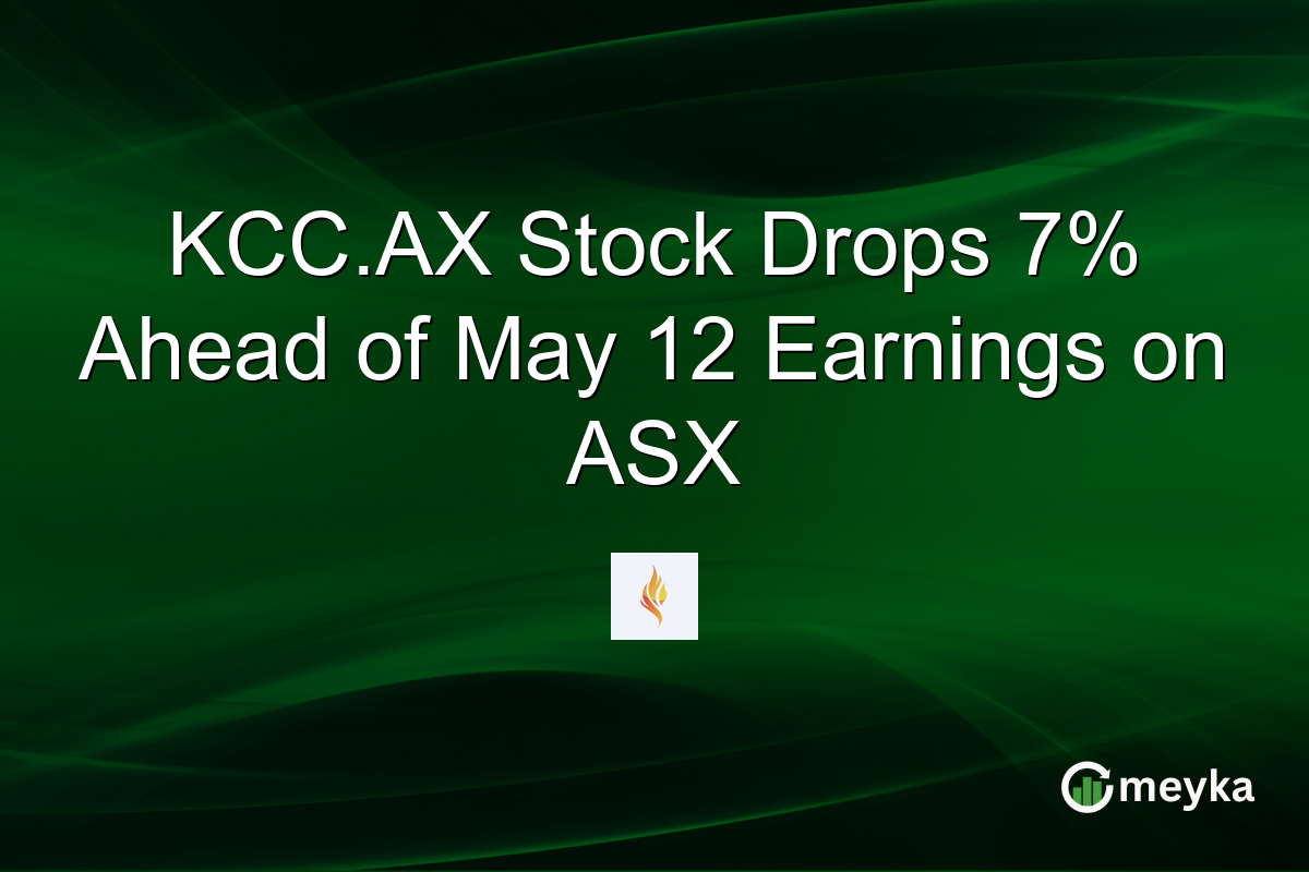 KCC.AX Stock Drops 7% Ahead of May 12 Earnings on ASX