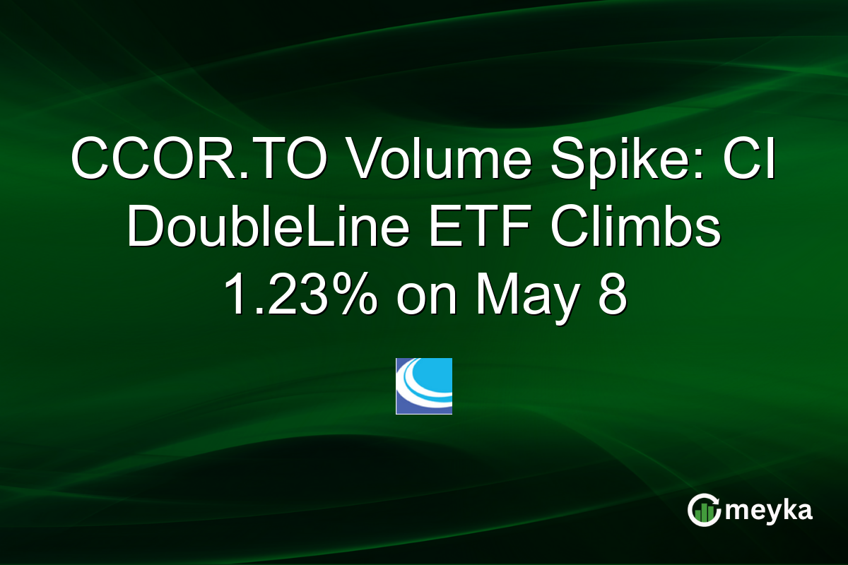 CCOR.TO Volume Spike: CI DoubleLine ETF Climbs 1.23% on May 8