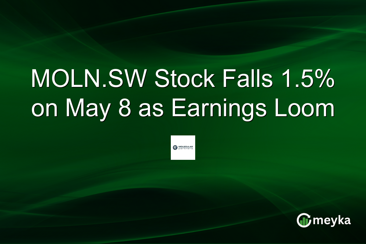 MOLN.SW Stock Falls 1.5% on May 8 as Earnings Loom