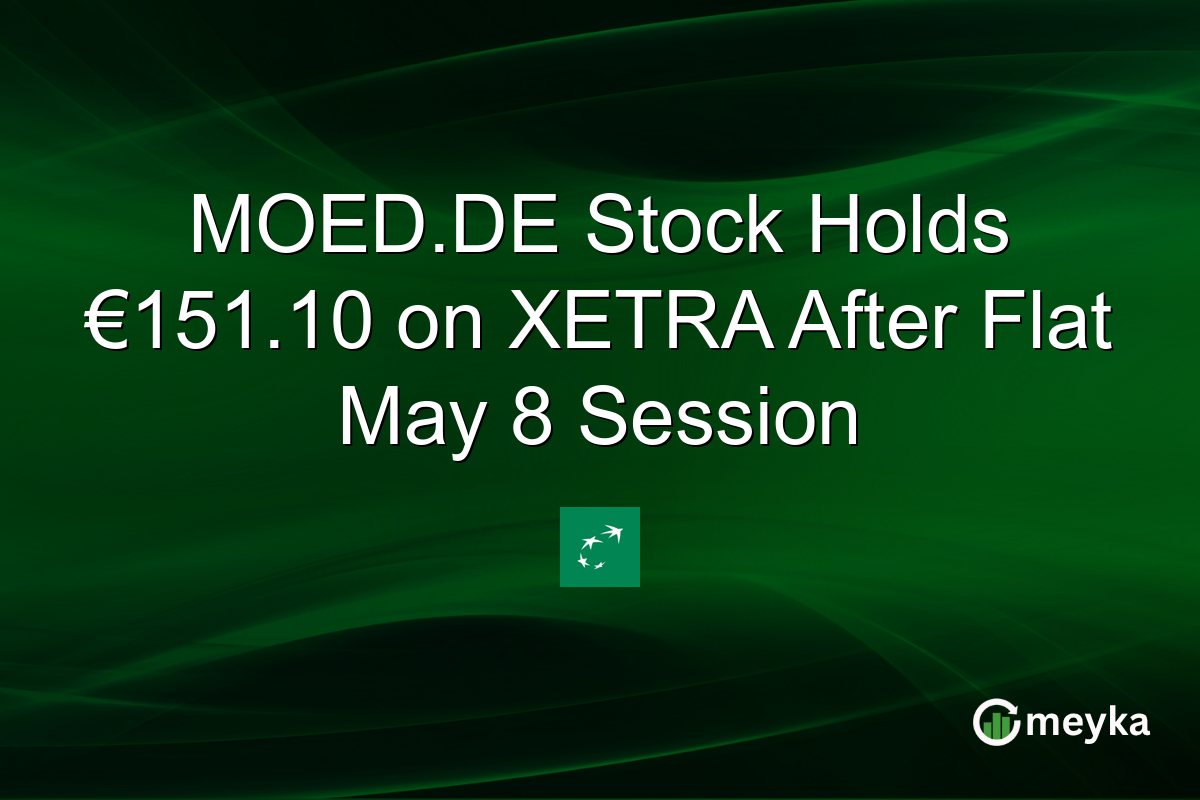 MOED.DE Stock Holds €151.10 on XETRA After Flat May 8 Session