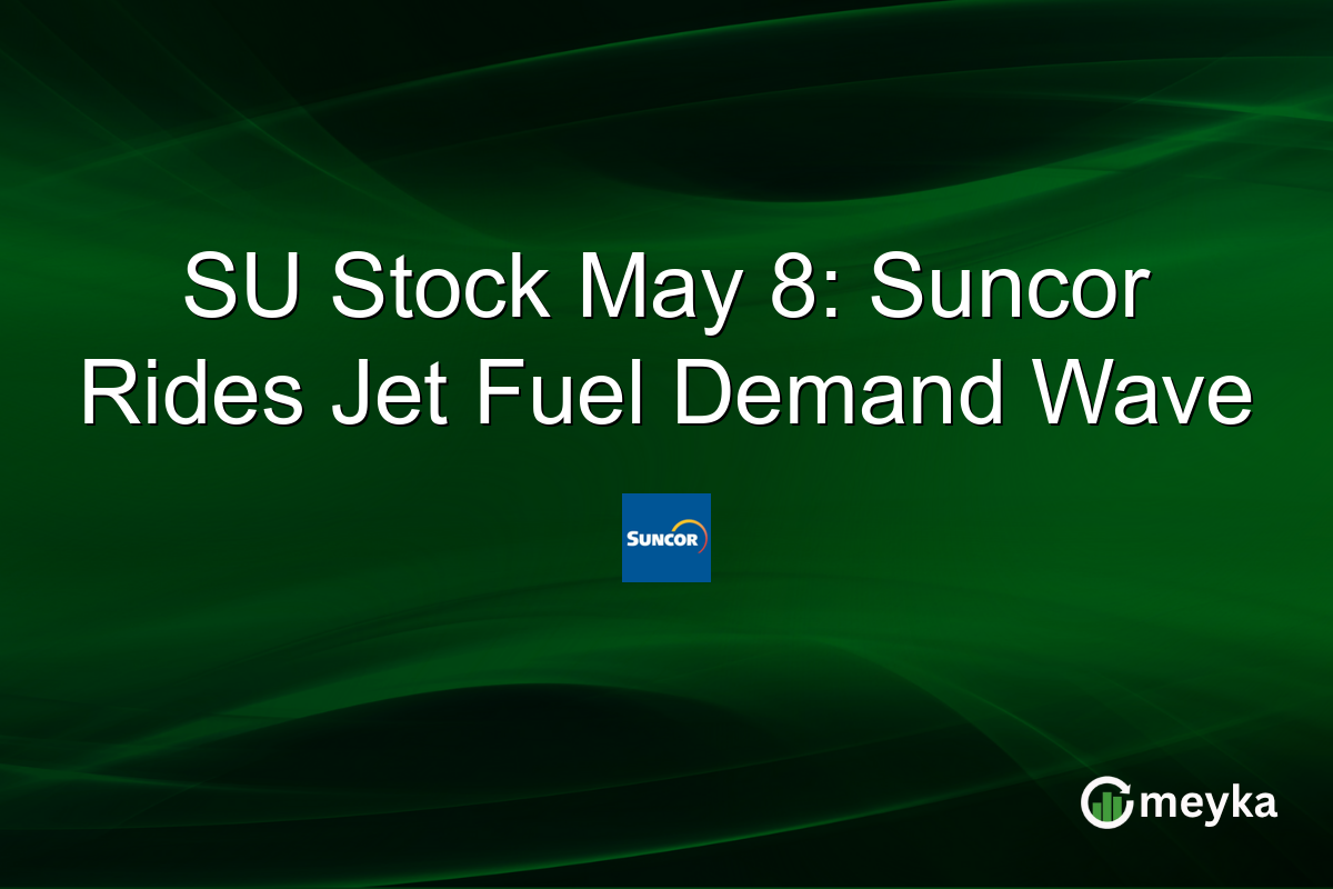 SU Stock May 8: Suncor Rides Jet Fuel Demand Wave