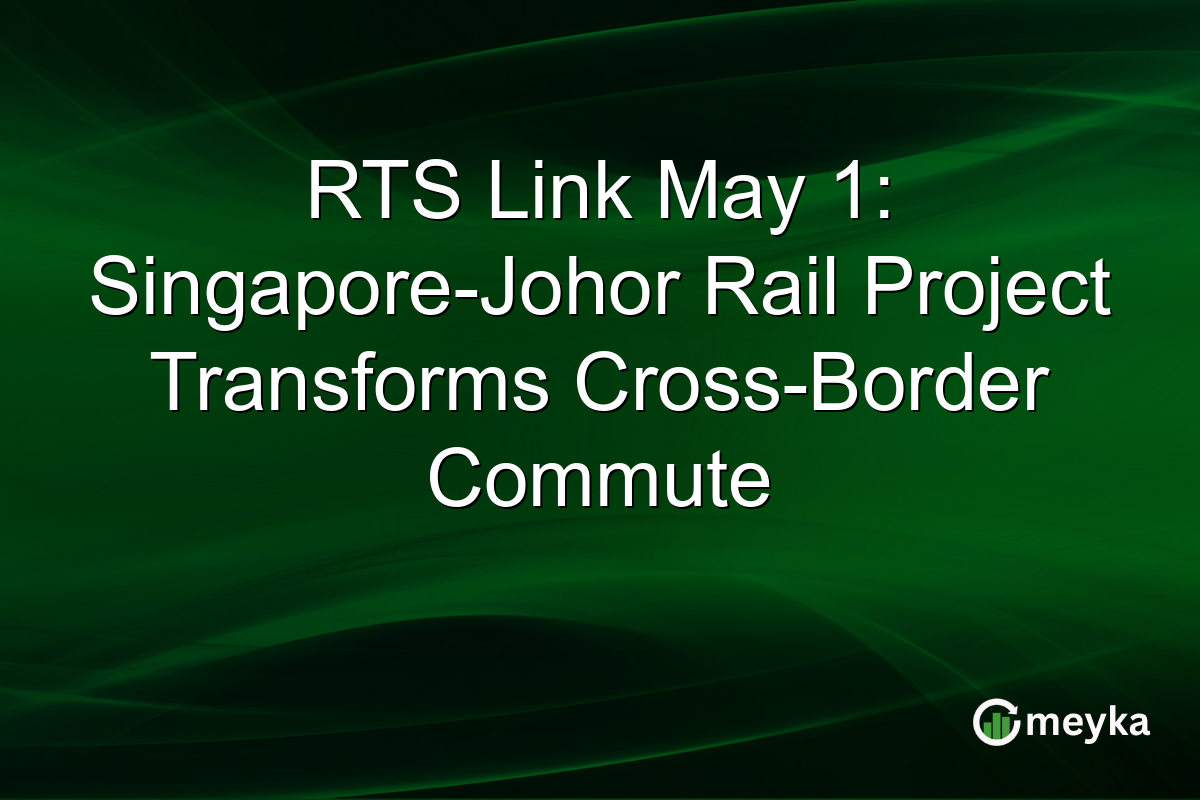 RTS Link May 1: Singapore-Johor Rail Project Transforms Cross-Border Commute