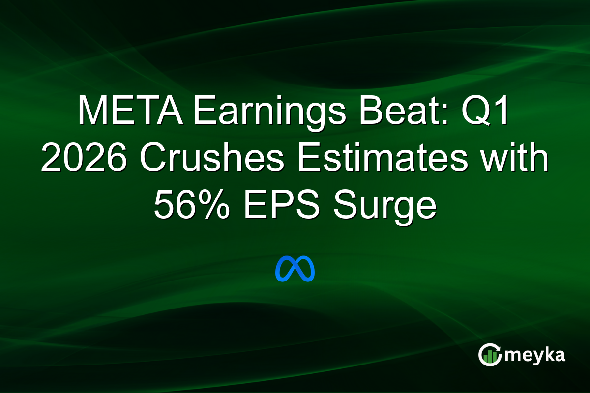 META Earnings Beat: Q1 2026 Crushes Estimates with 56% EPS Surge