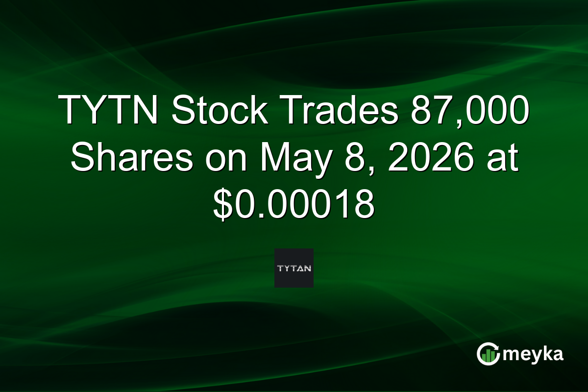 TYTN Stock Trades 87,000 Shares on May 8, 2026 at $0.00018
