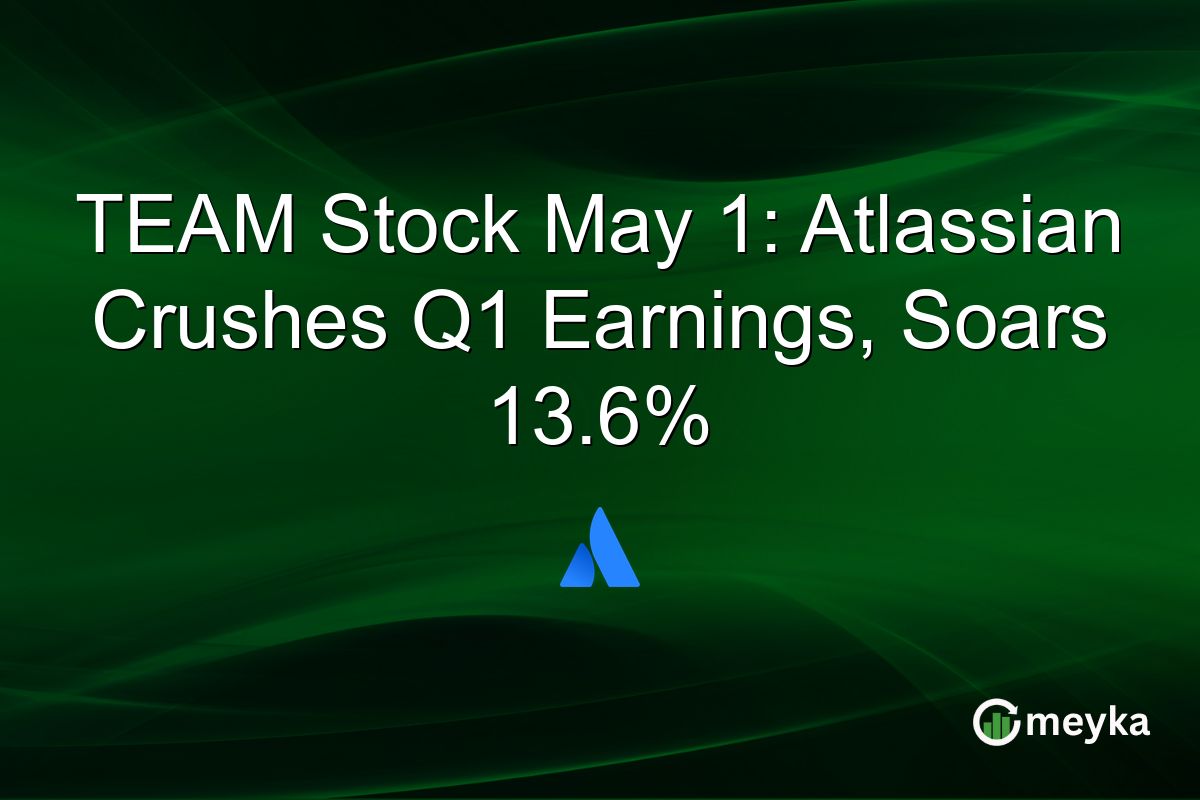 TEAM Stock May 1: Atlassian Crushes Q1 Earnings, Soars 13.6%