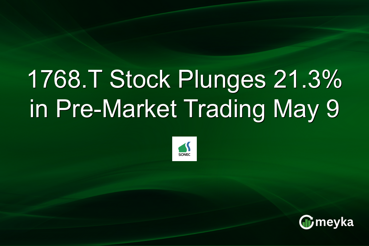 1768.T Stock Plunges 21.3% in Pre-Market Trading May 9