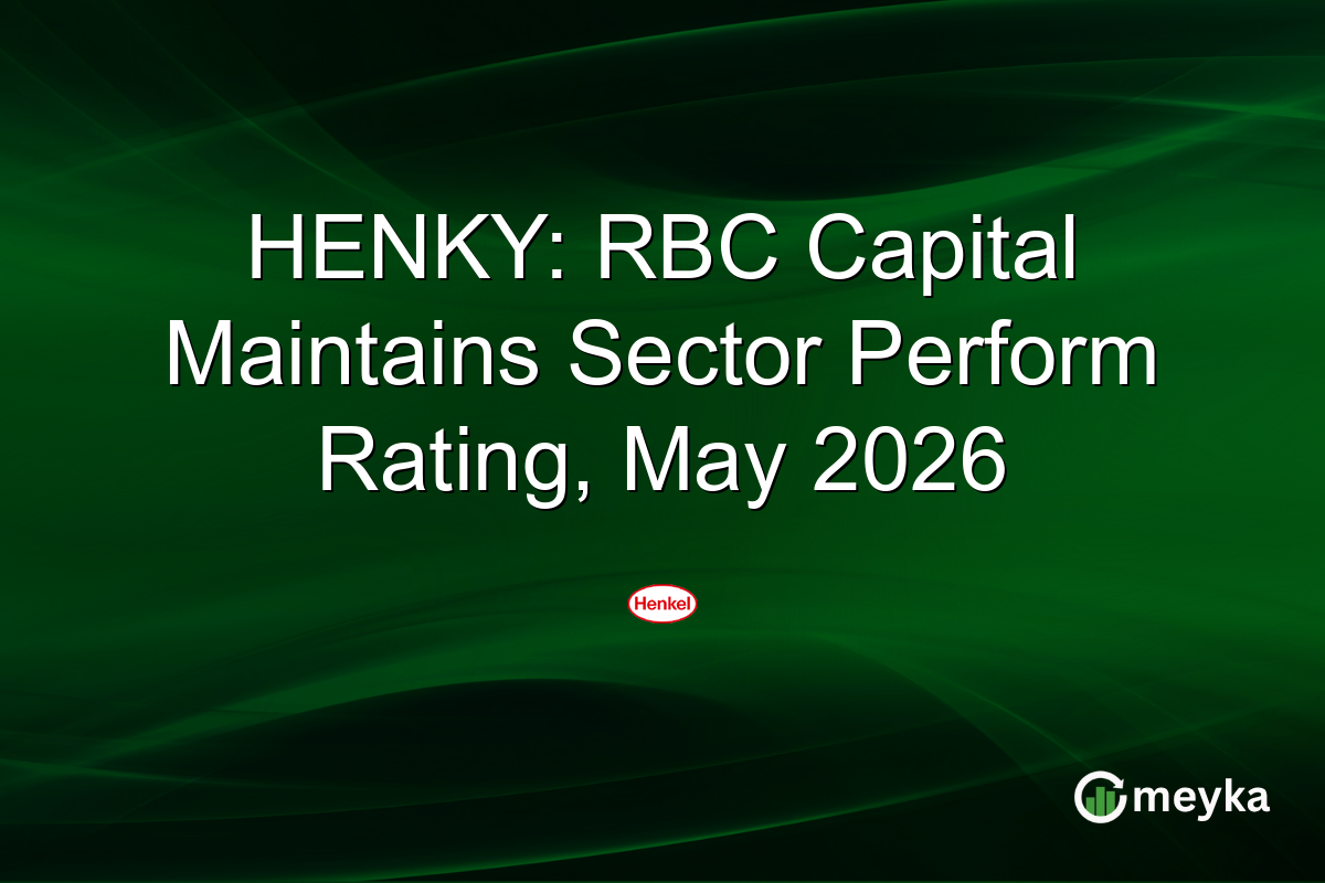HENKY: RBC Capital Maintains Sector Perform Rating, May 2026