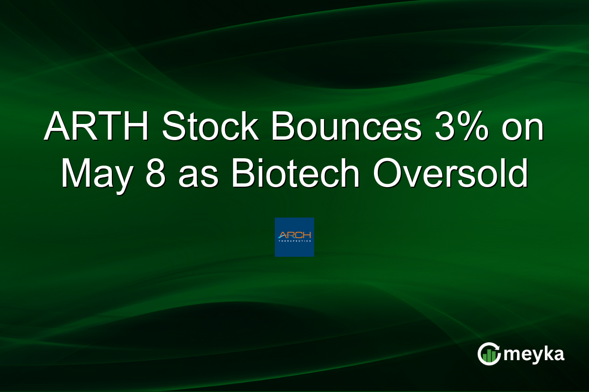 ARTH Stock Bounces 3% on May 8 as Biotech Oversold