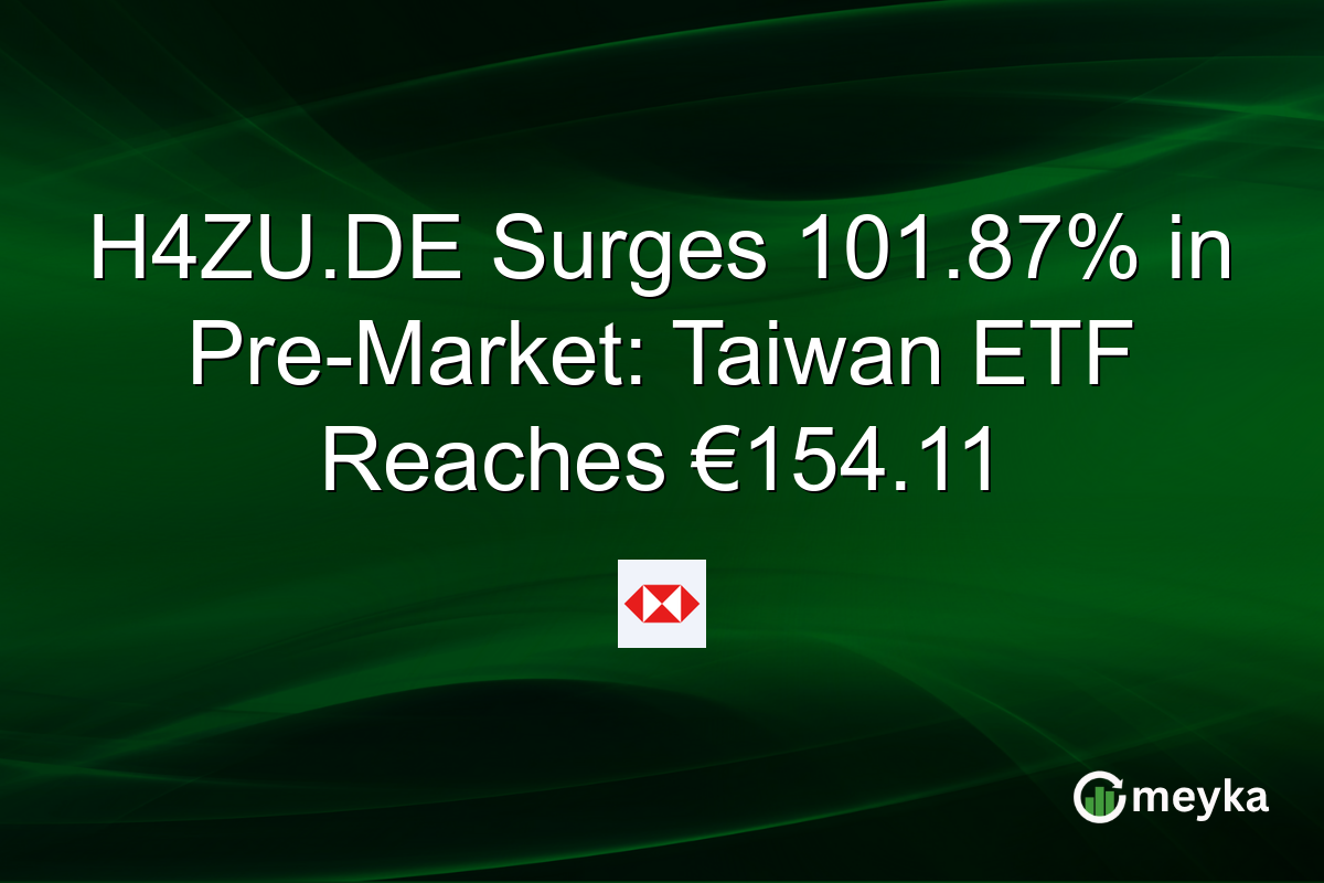 H4ZU.DE Surges 101.87% in Pre-Market: Taiwan ETF Reaches €154.11