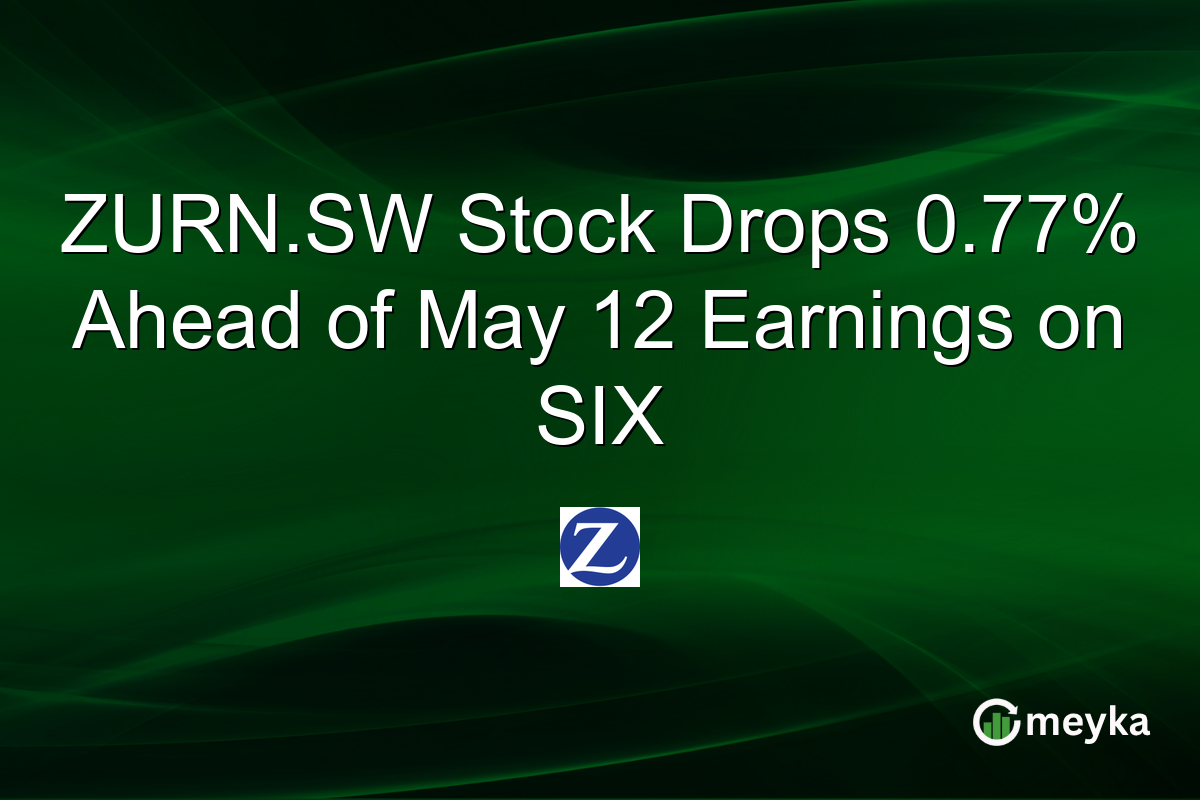 ZURN.SW Stock Drops 0.77% Ahead of May 12 Earnings on SIX