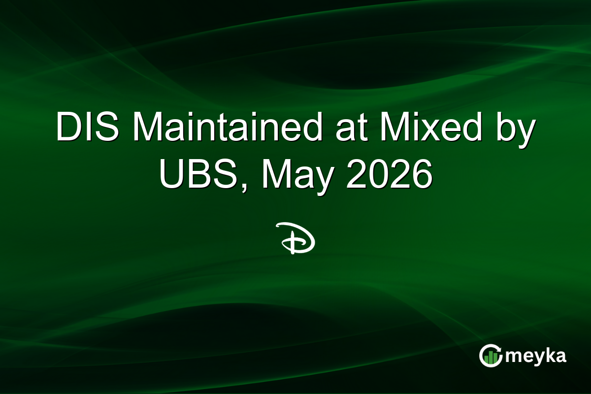 DIS Maintained at Mixed by UBS, May 2026