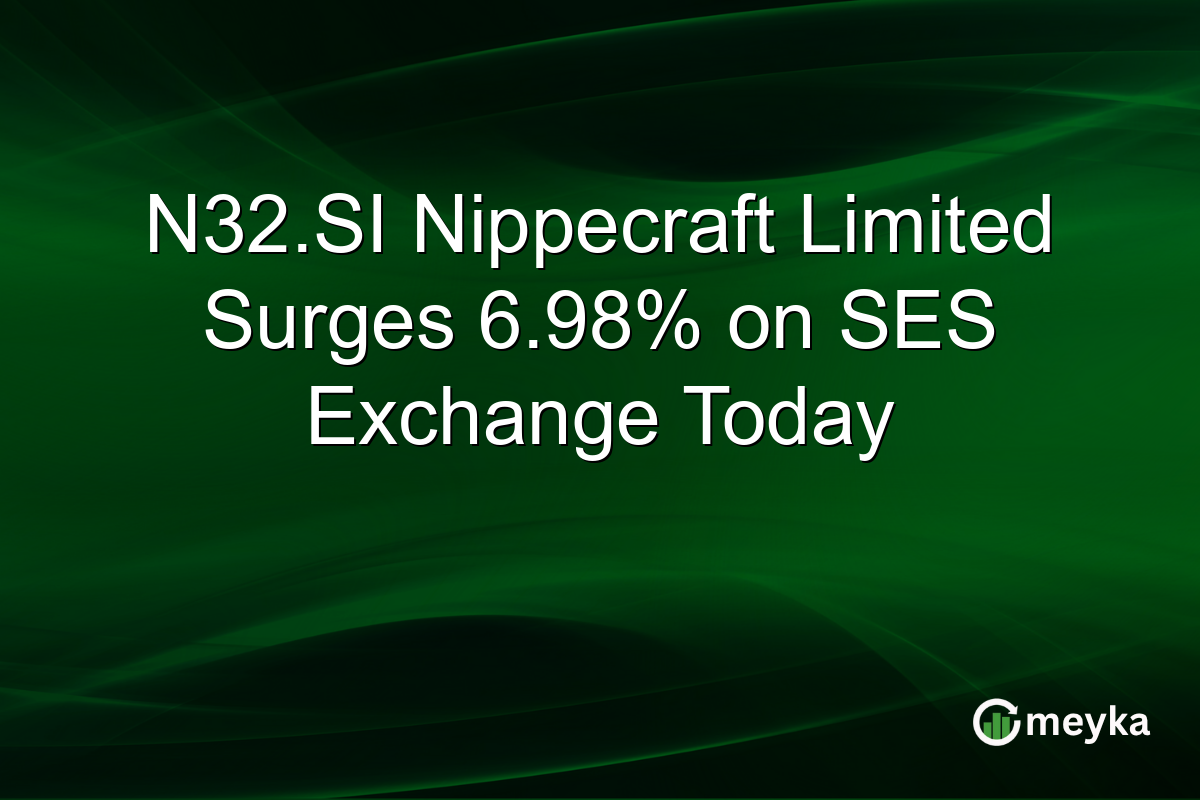 N32.SI Nippecraft Limited Surges 6.98% on SES Exchange Today