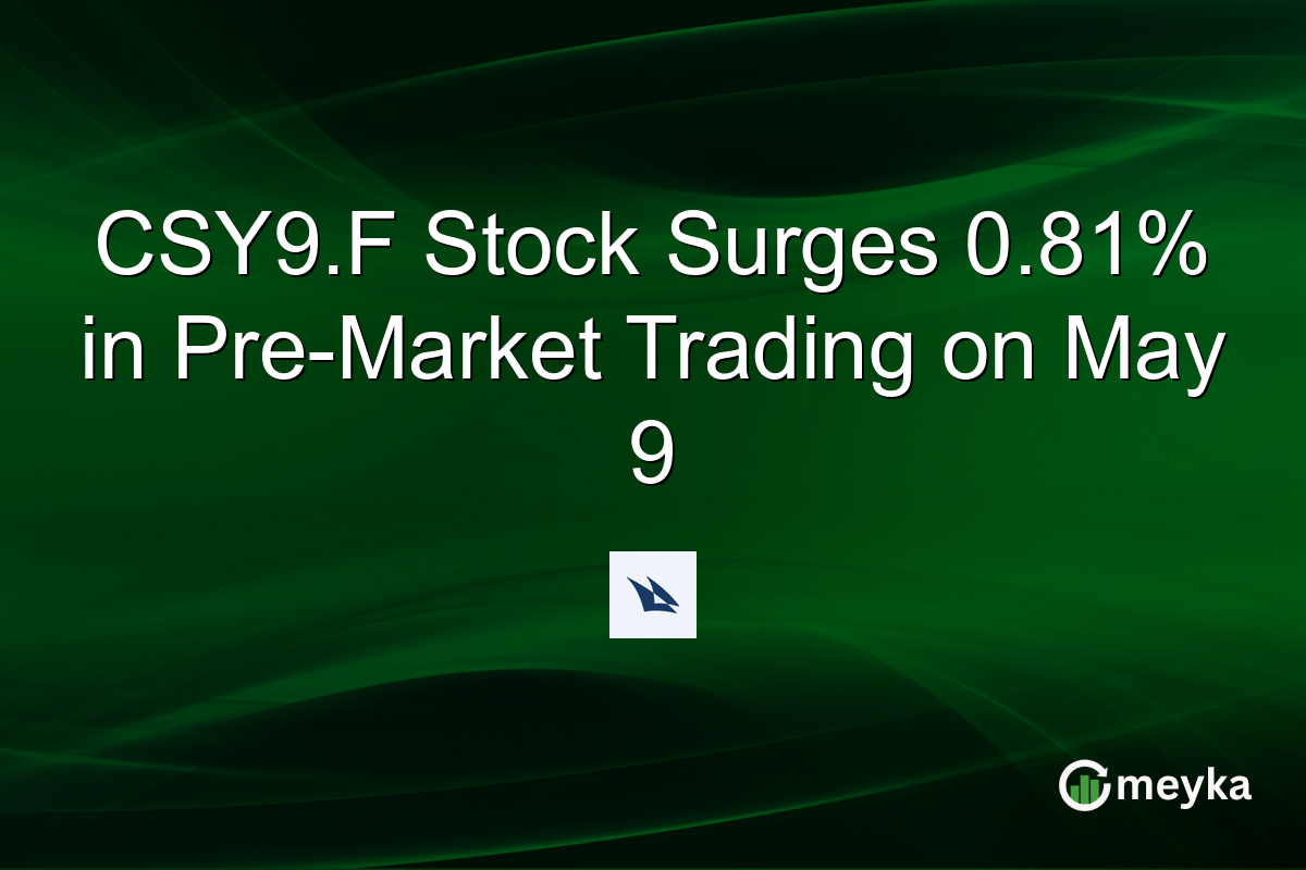 CSY9.F Stock Surges 0.81% in Pre-Market Trading on May 9