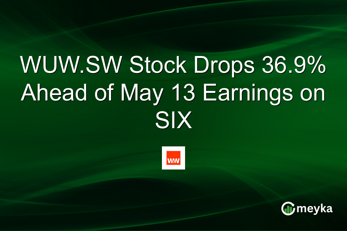 WUW.SW Stock Drops 36.9% Ahead of May 13 Earnings on SIX