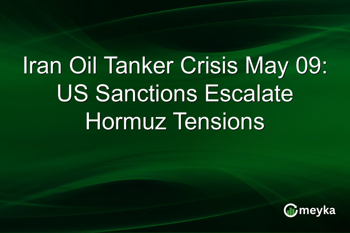 Iran Oil Tanker Crisis May 09: US Sanctions Escalate Hormuz Tensions