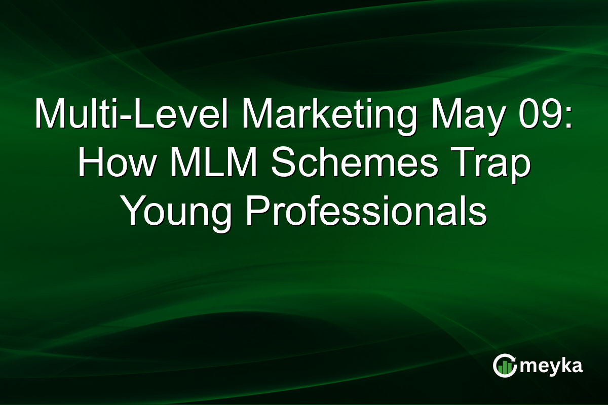 Multi-Level Marketing May 09: How MLM Schemes Trap Young Professionals