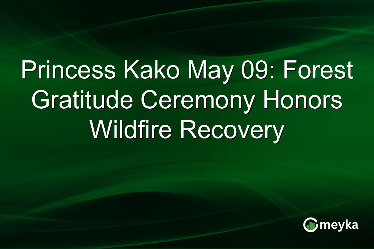 Princess Kako May 09: Forest Gratitude Ceremony Honors Wildfire Recovery