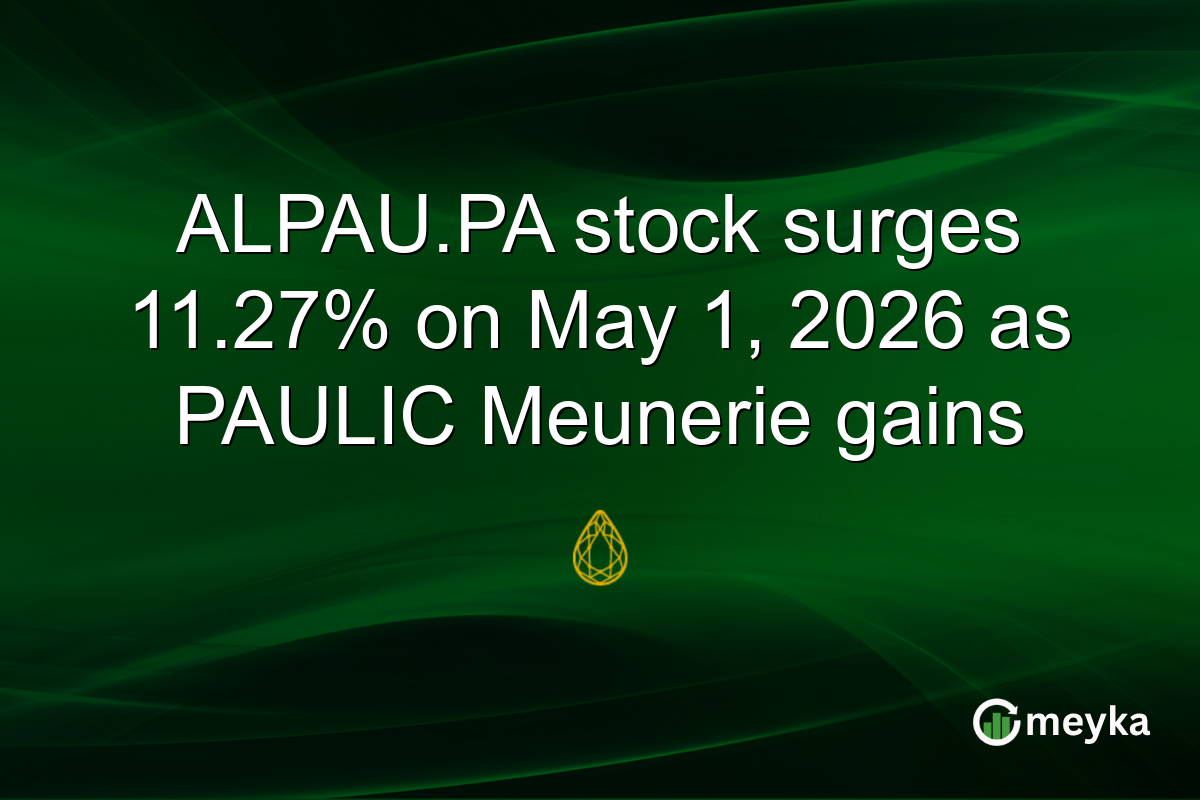 ALPAU.PA stock surges 11.27% on May 1, 2026 as PAULIC Meunerie gains