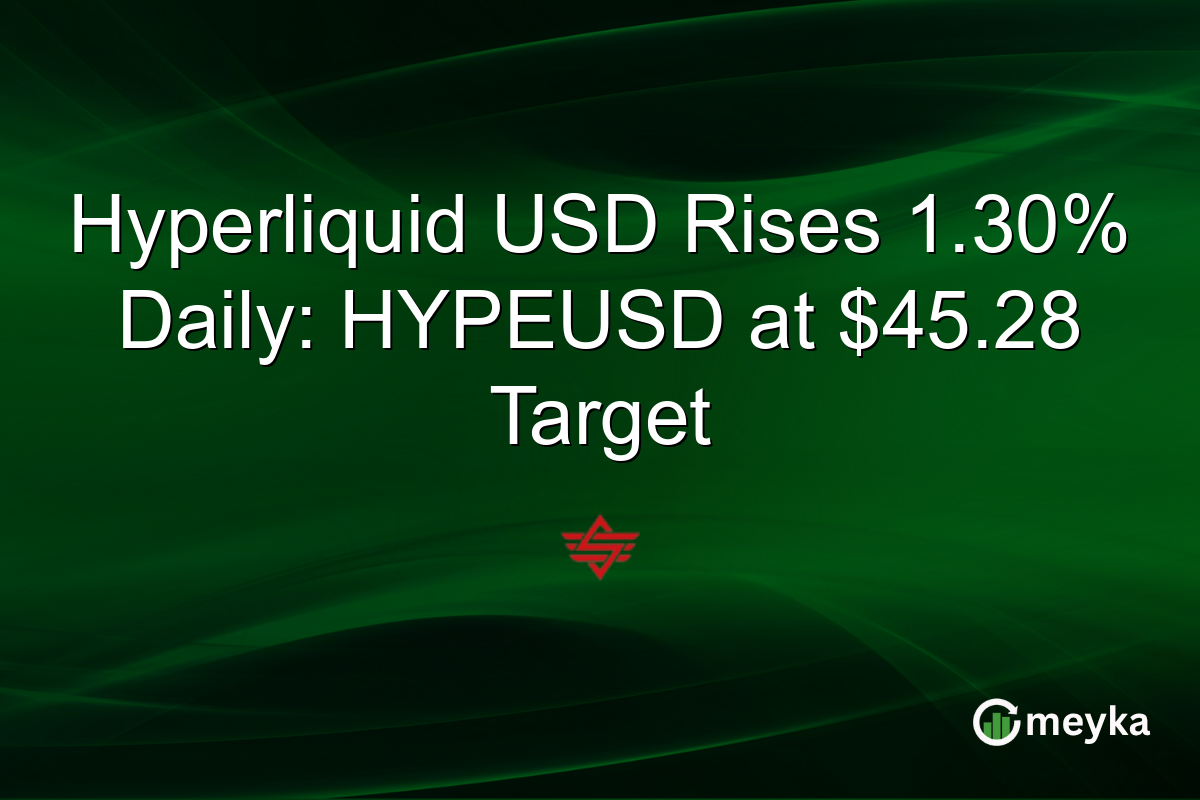 Hyperliquid USD Rises 1.30% Daily: HYPEUSD at $45.28 Target