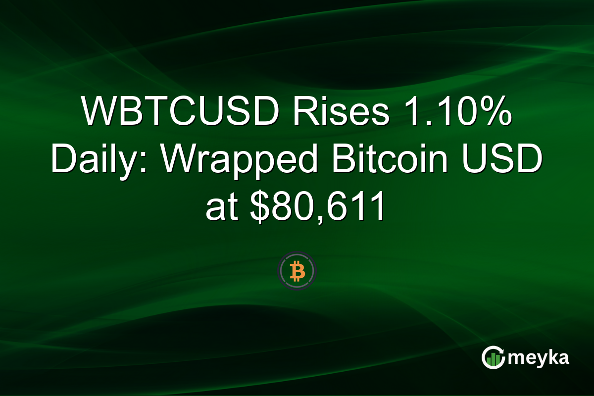 WBTCUSD Rises 1.10% Daily: Wrapped Bitcoin USD at $80,611