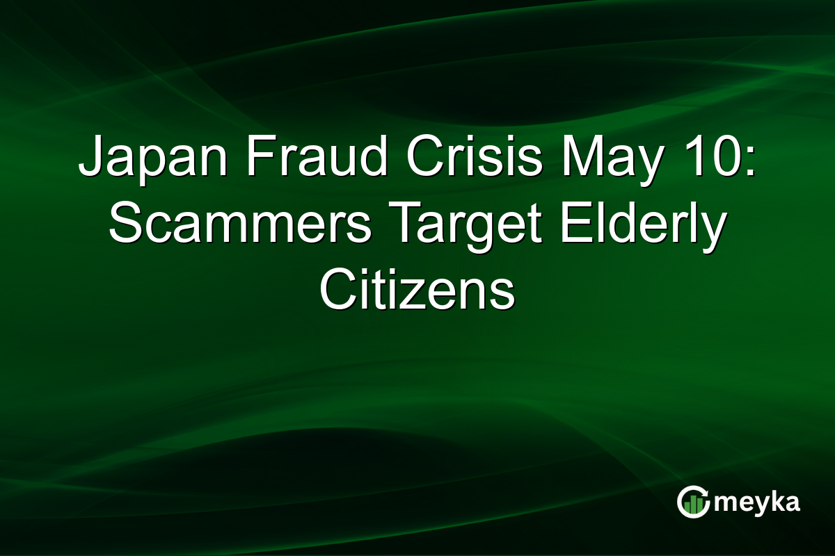 Japan Fraud Crisis May 10: Scammers Target Elderly Citizens
