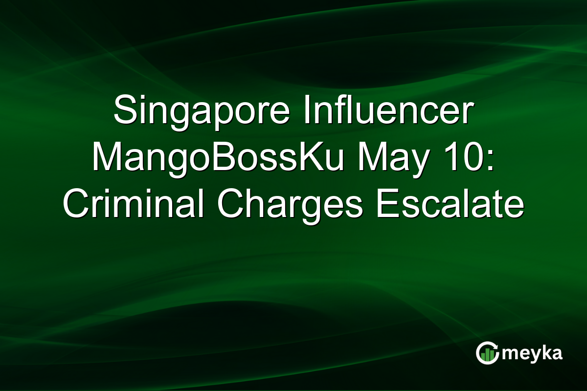 Singapore Influencer MangoBossKu May 10: Criminal Charges Escalate