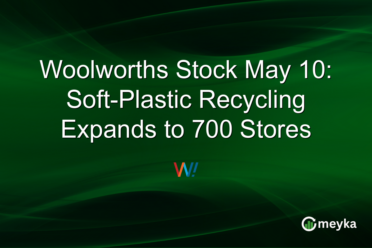 Woolworths Stock May 10: Soft-Plastic Recycling Expands to 700 Stores