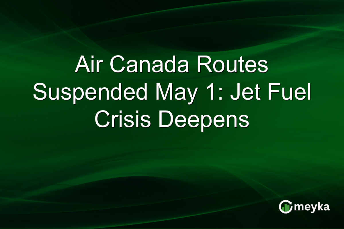 Air Canada Routes Suspended May 1: Jet Fuel Crisis Deepens