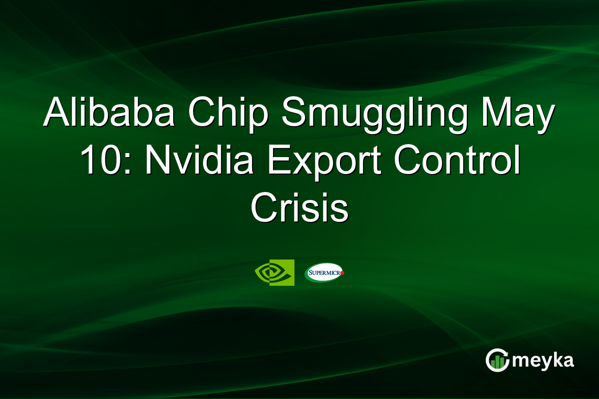 Alibaba Chip Smuggling May 10: Nvidia Export Control Crisis
