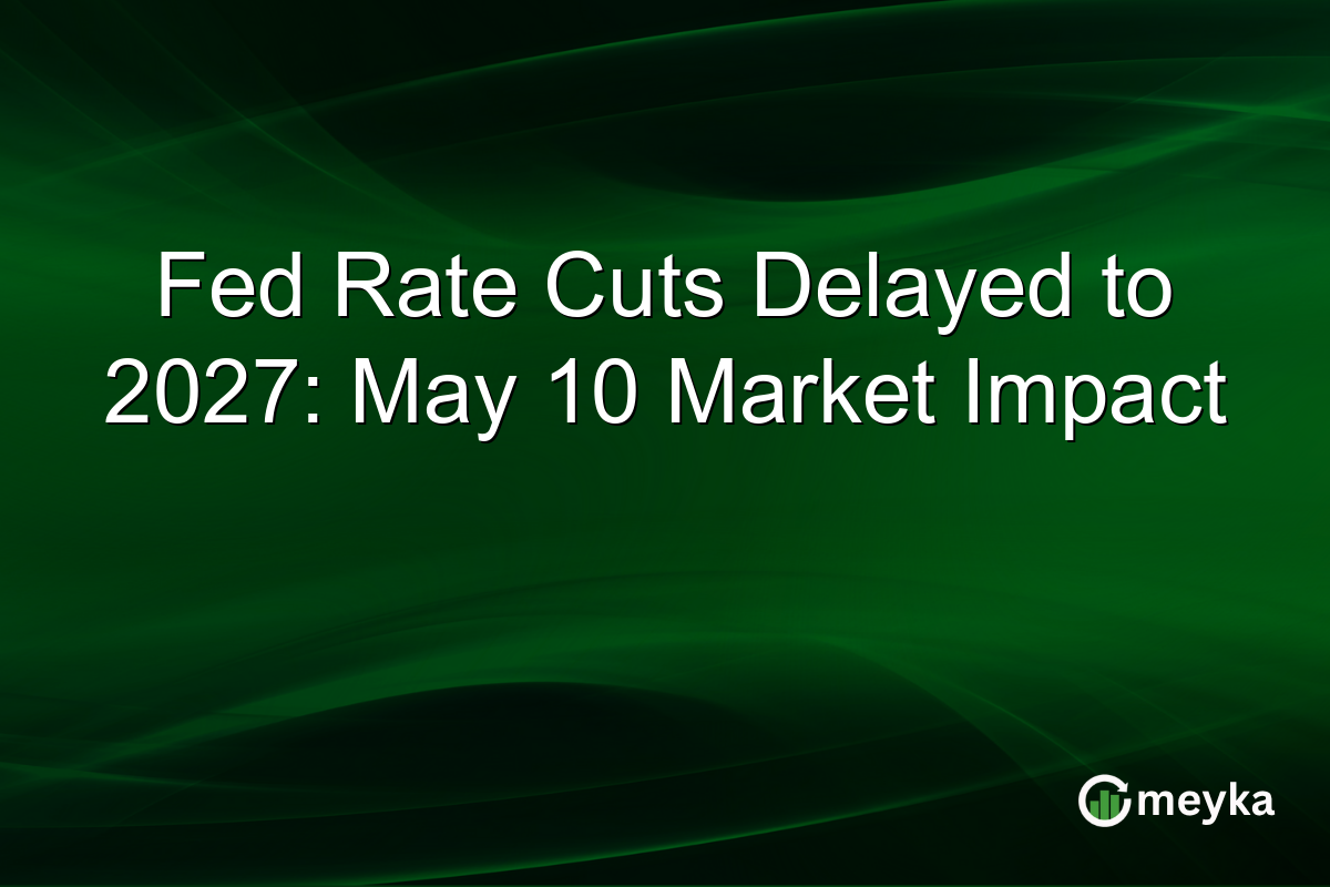 Fed Rate Cuts Delayed to 2027: May 10 Market Impact