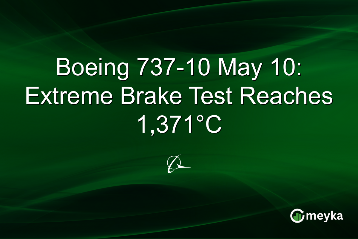 Boeing 737-10 May 10: Extreme Brake Test Reaches 1,371°C