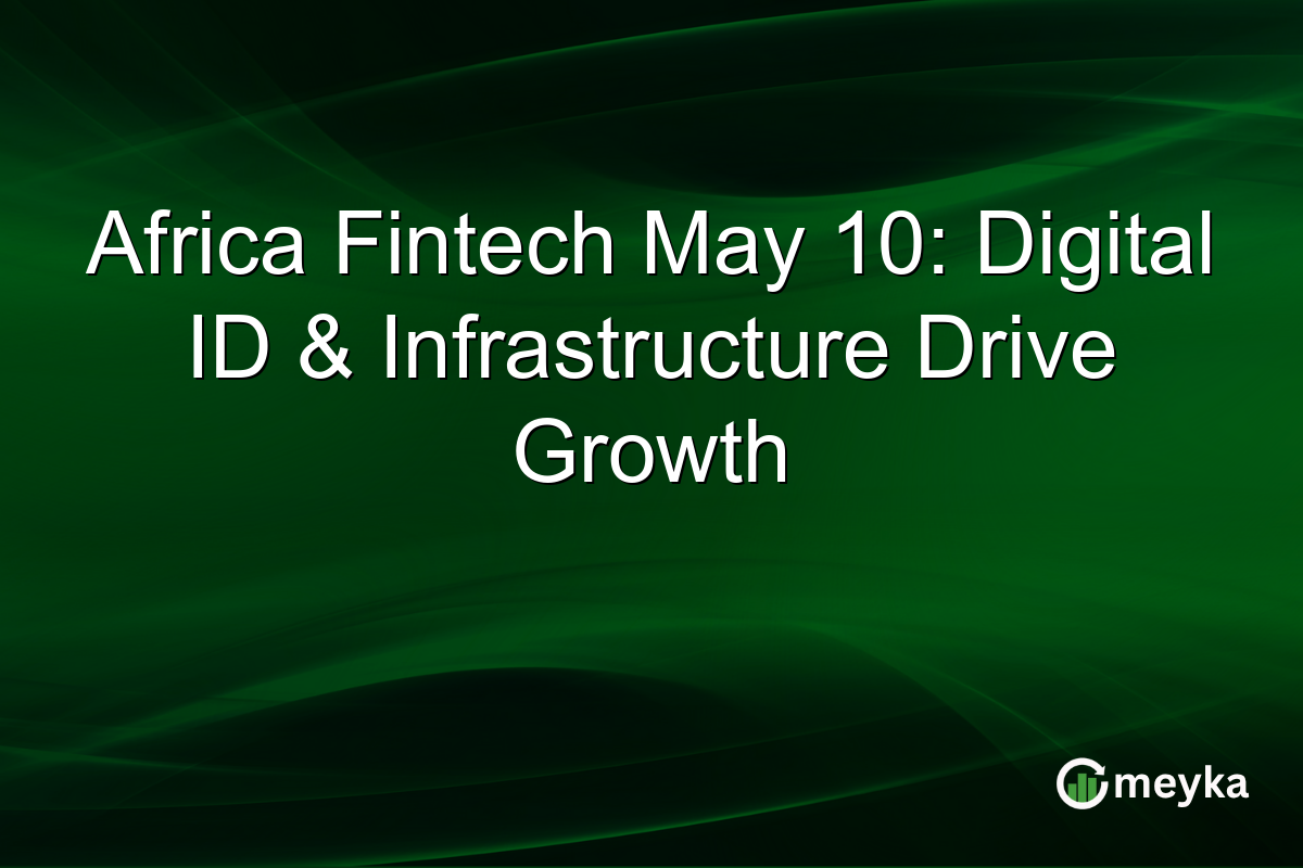 Africa Fintech May 10: Digital ID & Infrastructure Drive Growth
