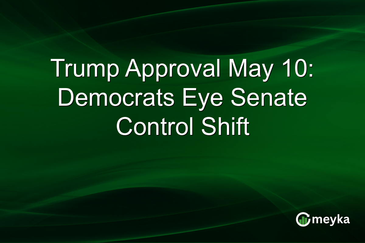 Trump Approval May 10: Democrats Eye Senate Control Shift