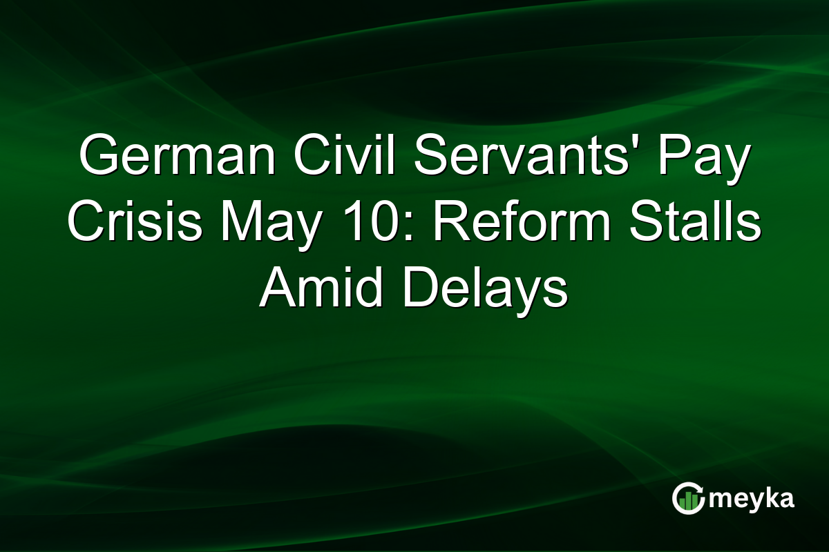 German Civil Servants’ Pay Crisis May 10: Reform Stalls Amid Delays