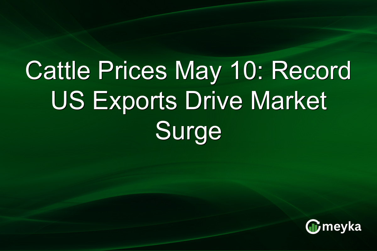 Cattle Prices May 10: Record US Exports Drive Market Surge