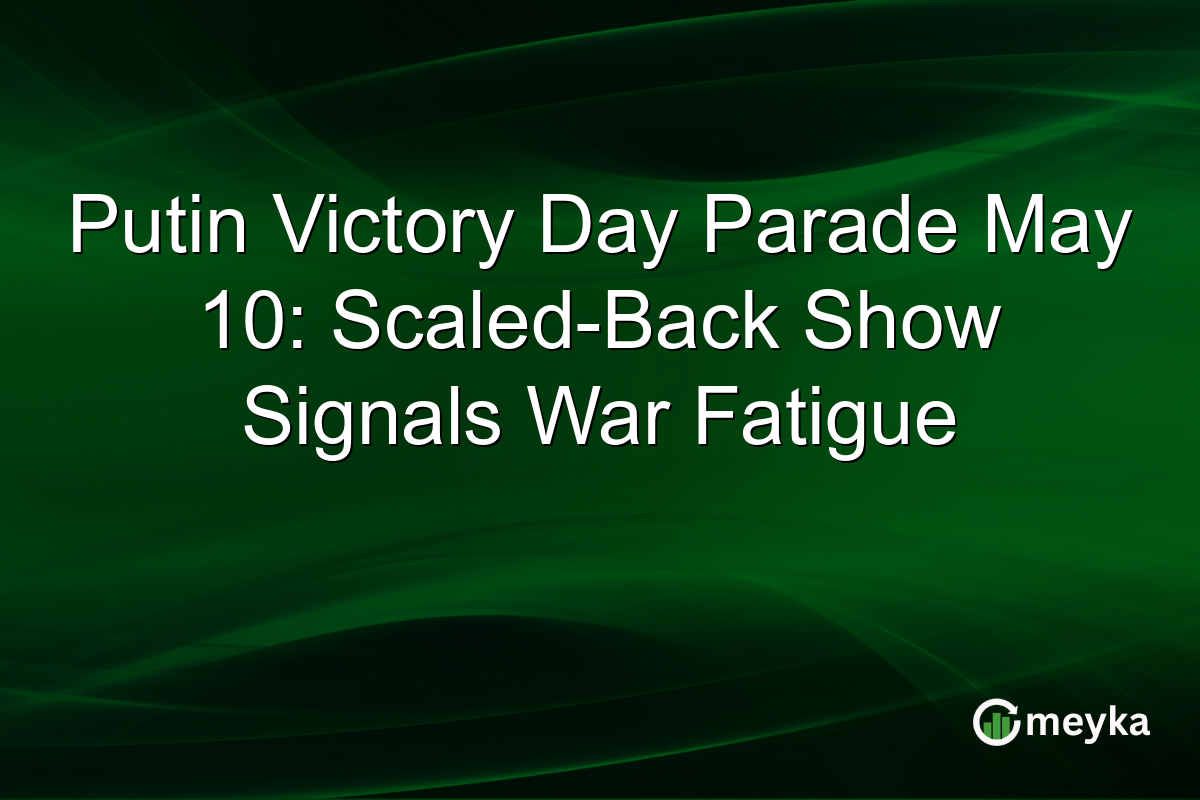 Putin Victory Day Parade May 10: Scaled-Back Show Signals War Fatigue