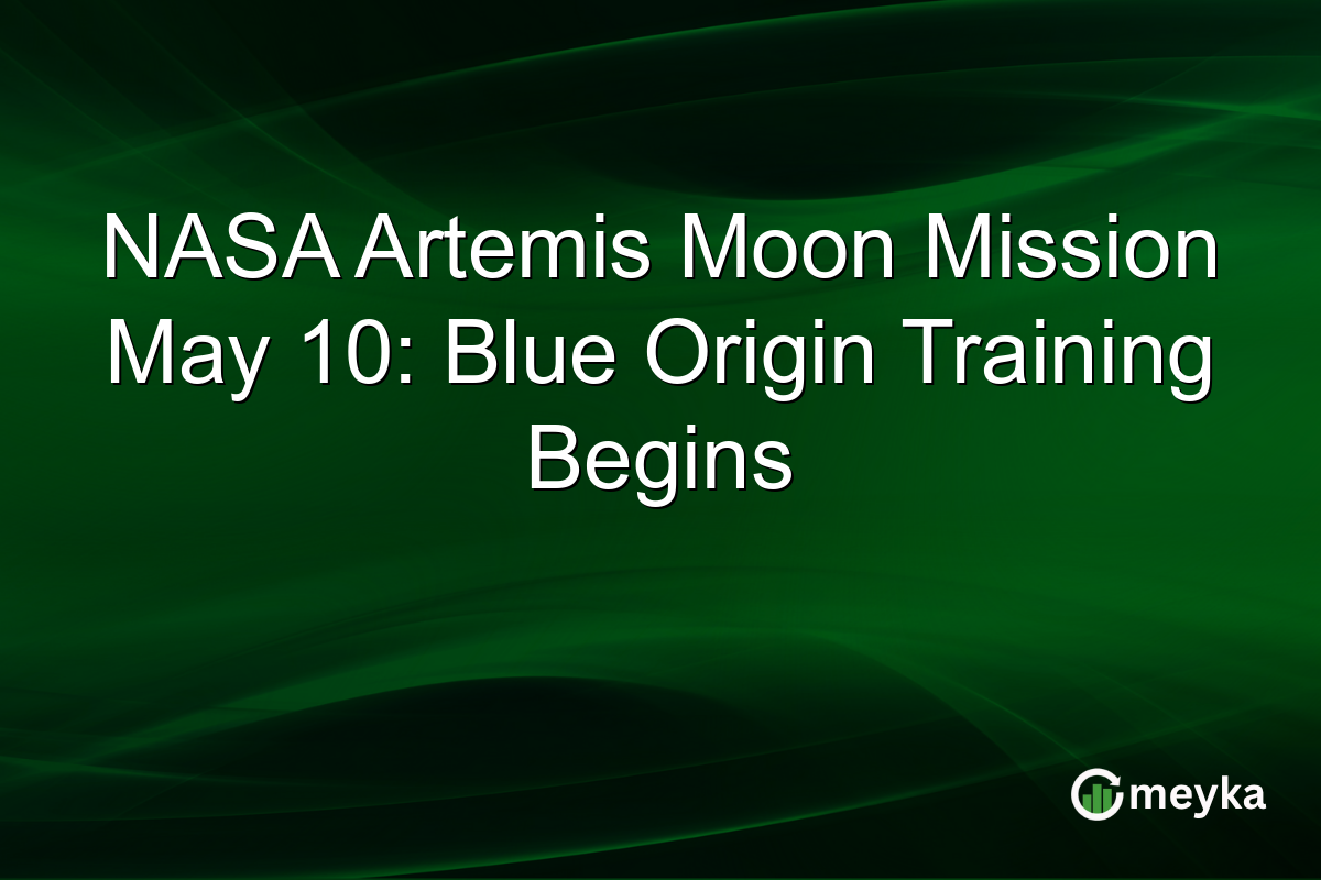 NASA Artemis Moon Mission May 10: Blue Origin Training Begins