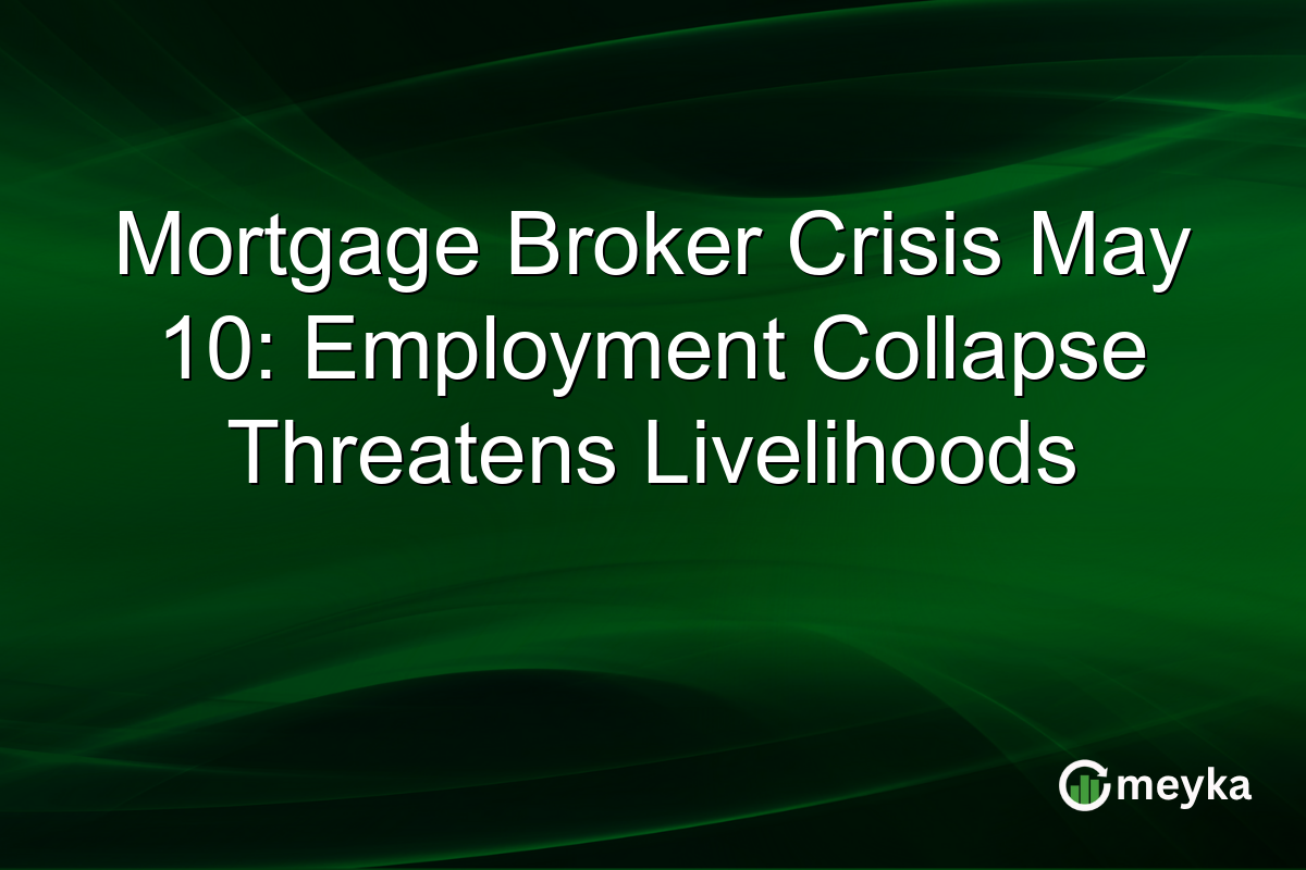 Mortgage Broker Crisis May 10: Employment Collapse Threatens Livelihoods