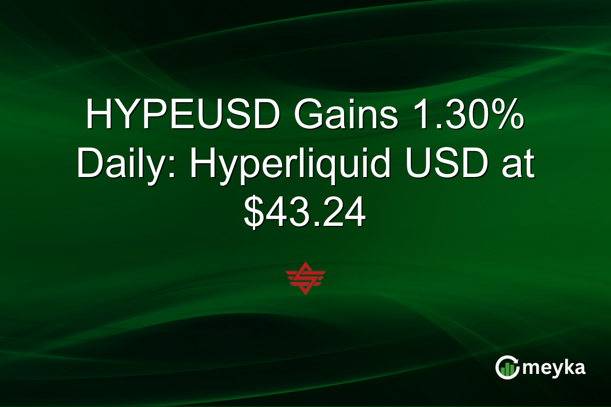 HYPEUSD Gains 1.30% Daily: Hyperliquid USD at $43.24