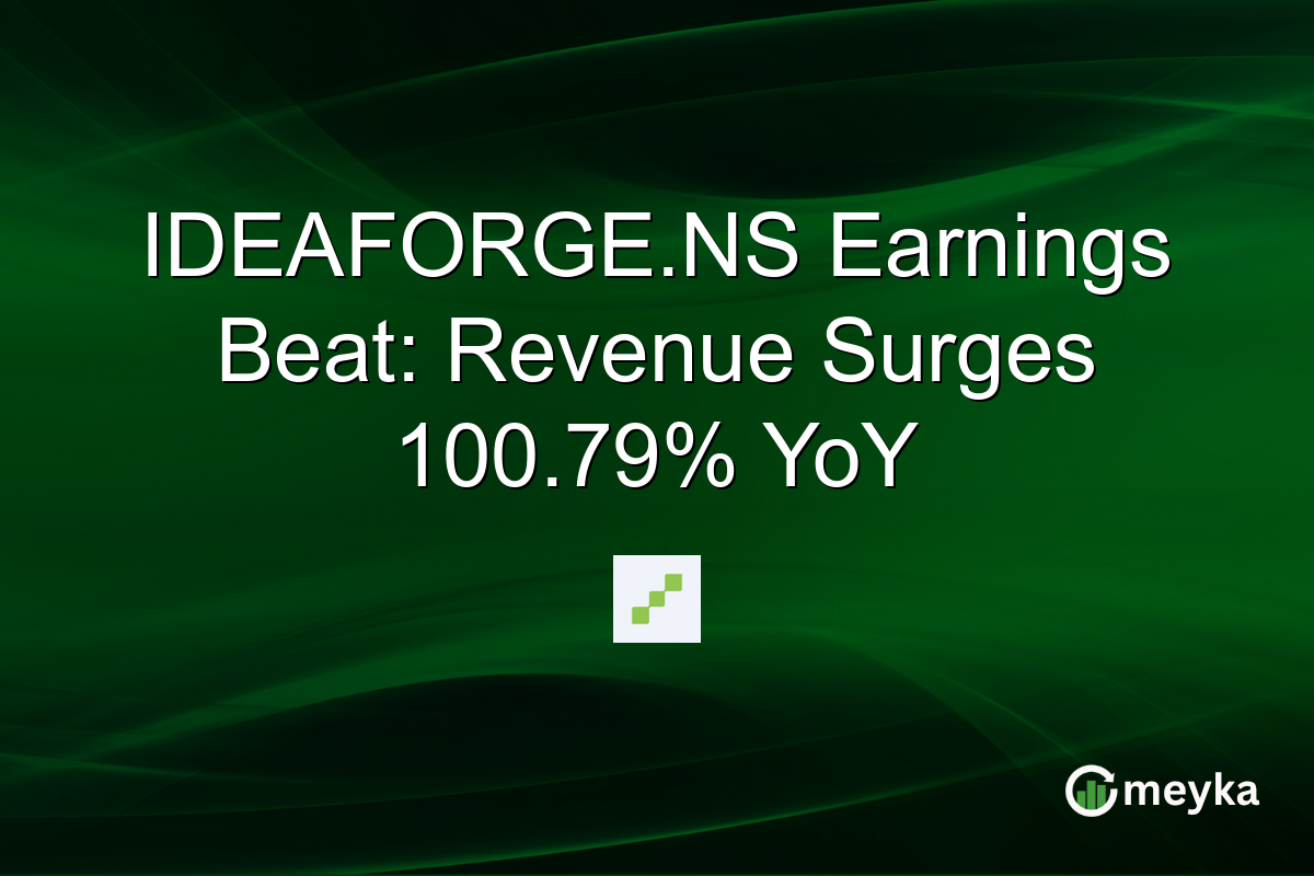 IDEAFORGE.NS Earnings Beat: Revenue Surges 100.79% YoY