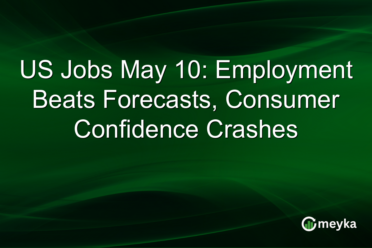 US Jobs May 10: Employment Beats Forecasts, Consumer Confidence Crashes