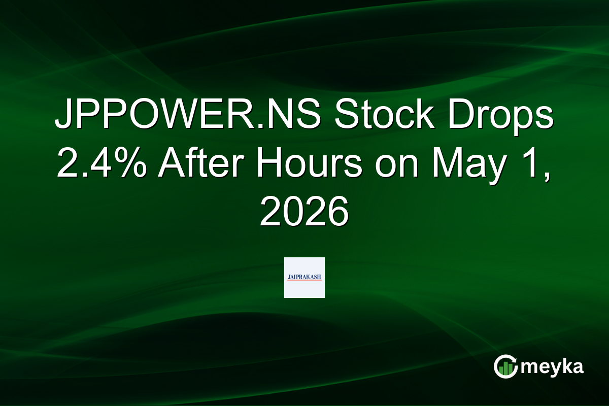 JPPOWER.NS Stock Drops 2.4% After Hours on May 1, 2026