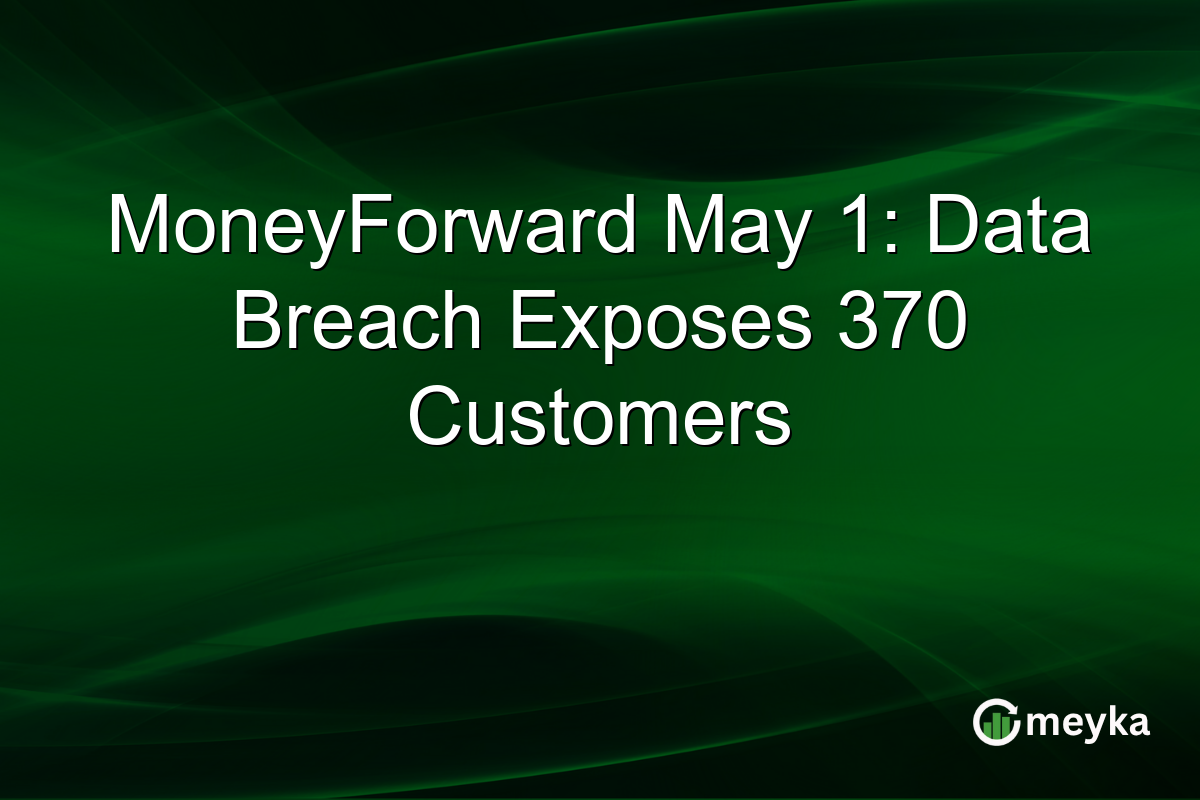 MoneyForward May 1: Data Breach Exposes 370 Customers