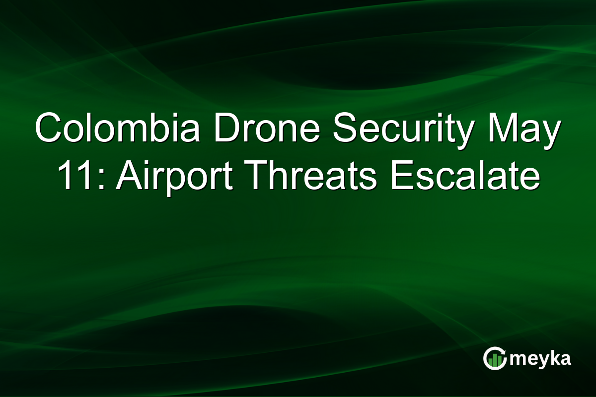 Colombia Drone Security May 11: Airport Threats Escalate