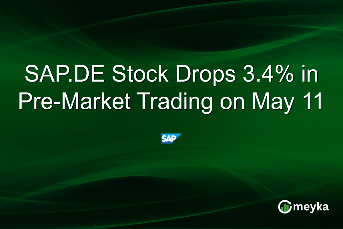SAP.DE Stock Drops 3.4% in Pre-Market Trading on May 11