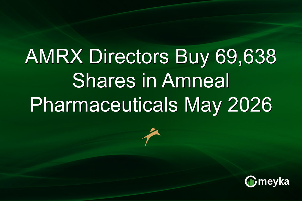 AMRX Directors Buy 69,638 Shares in Amneal Pharmaceuticals May 2026