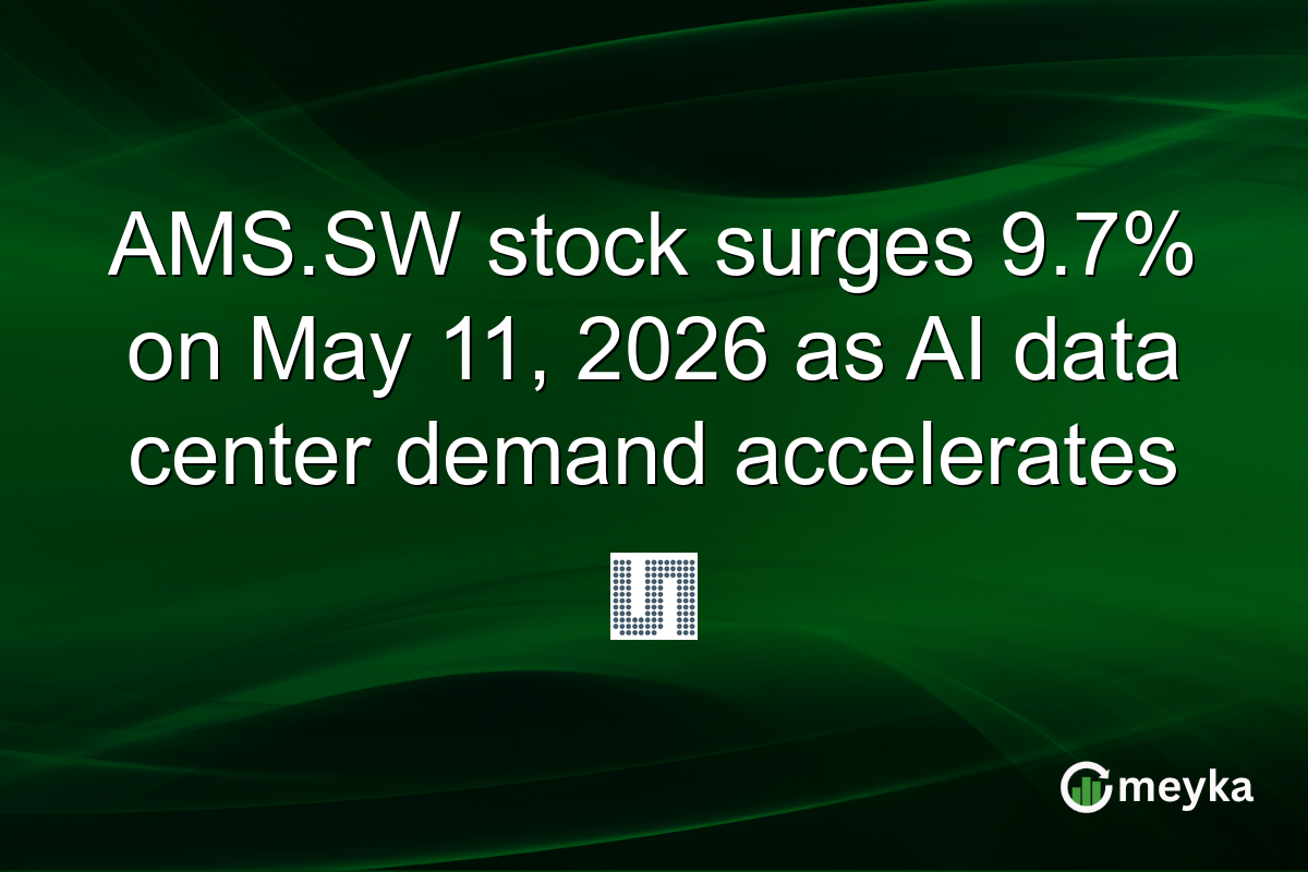 AMS.SW stock surges 9.7% on May 11, 2026 as AI data center demand accelerates